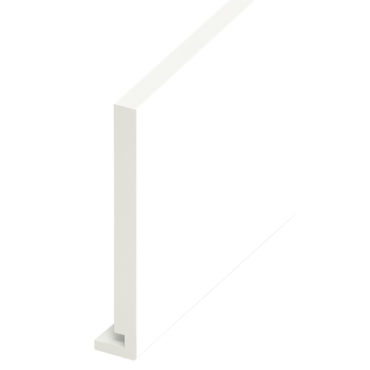 White Smooth Standard Fascia Euroboard - Length 5m x Width 175mm