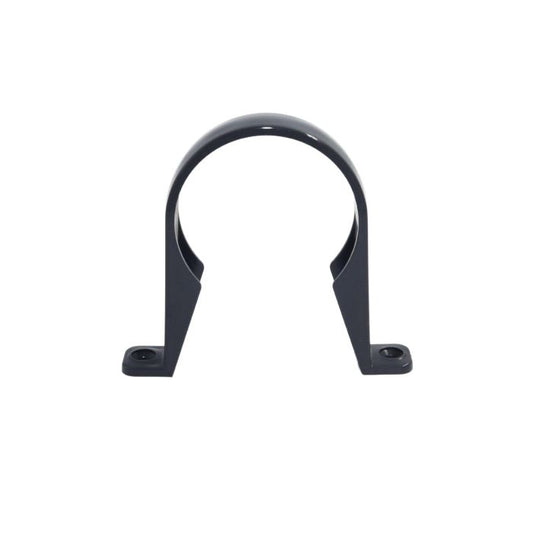 Aquaflow Anthracite Grey Round Guttering Downpipe Clip - 112mm