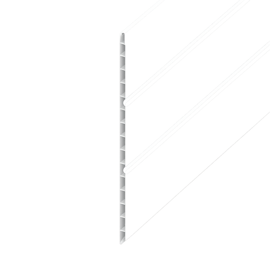 White Smooth Hollow Soffit Board - Length 5m x Width 300mm