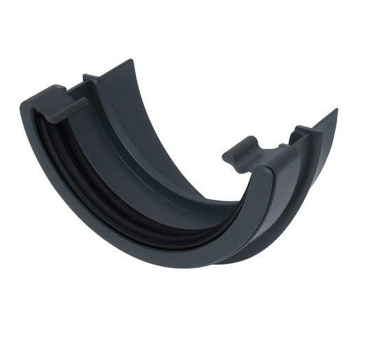 Aquaflow Anthracite Grey Deepflow Gutter to Round Gutter Adaptor
