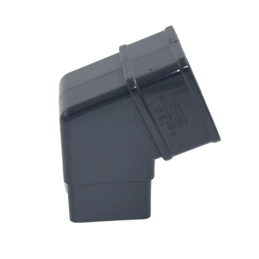 Aquaflow Anthracite Grey Square Guttering 112.5° Offset Bend - 114mm
