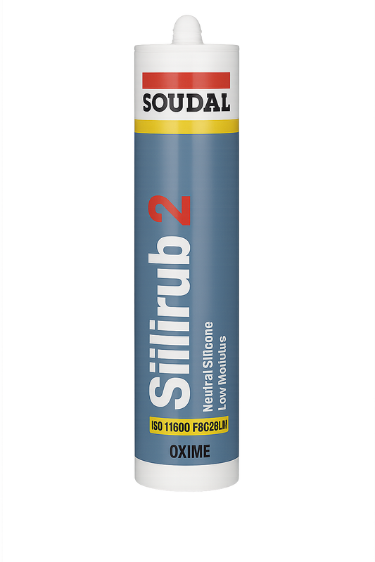Soudal Anthracite Grey Silirub2 LMN Silicone Sealant - 300ml