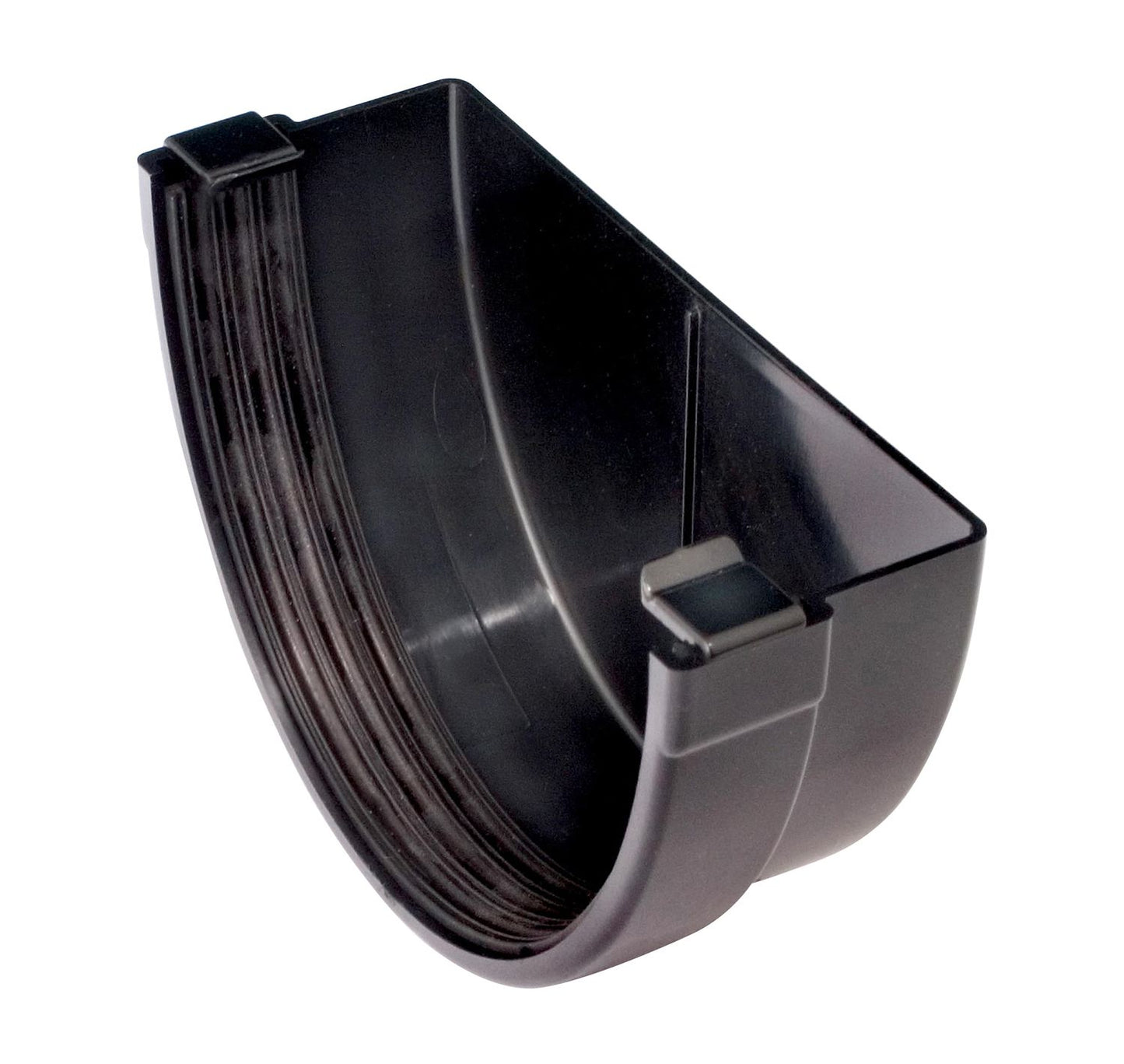 Aquaflow Black Commercial Guttering External Stop-end - 170mm