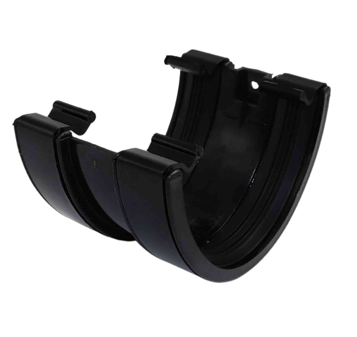 Aquaflow Black Deepflow Guttering Union Bracket - 114mm