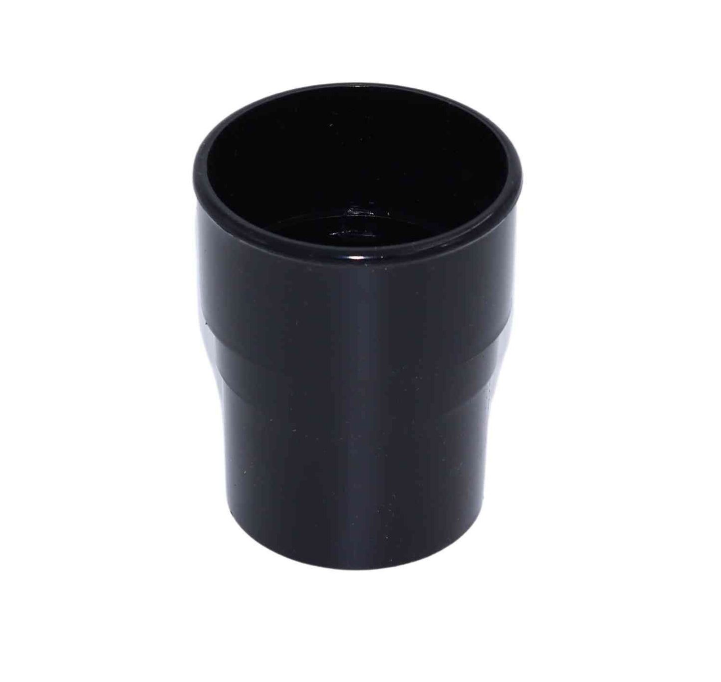 Aquaflow Black Round Guttering Downpipe Socket - 112mm