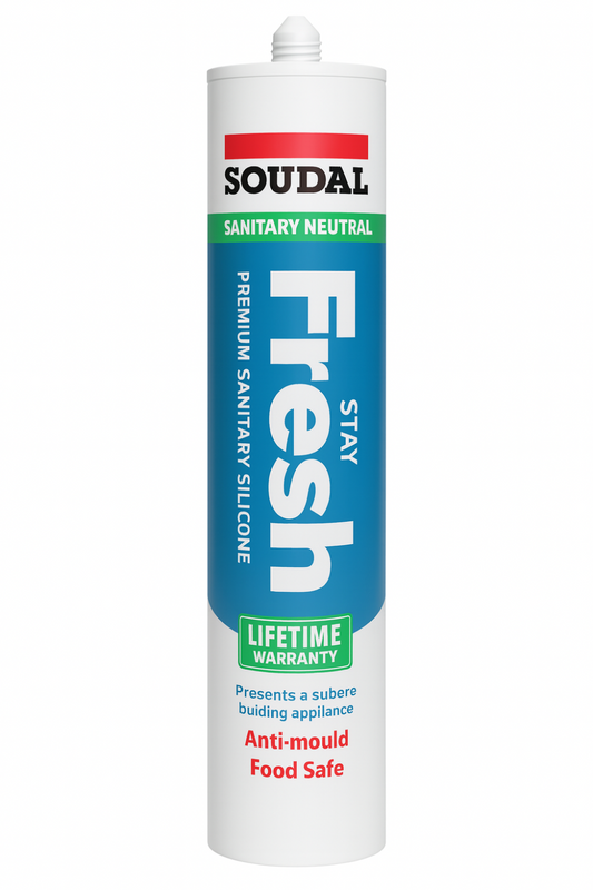 Soudal Clear Stay Fresh Anti-Mould Silicone Sealant - 300ml
