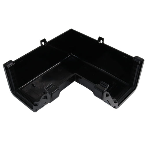Aquaflow Black Ogee Guttering 90° Internal Angle - 135mm