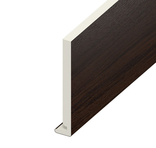 Rosewood Woodgrain Standard Fascia Euroboard - Length 5m x Width 250mm