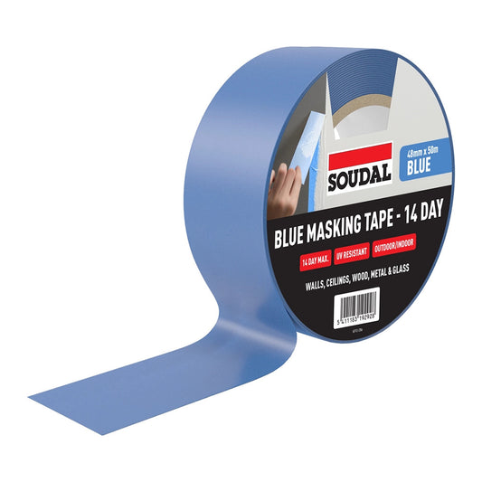 Soudal 14 Day Outdoor Blue Masking Tape - 48mm x 50m