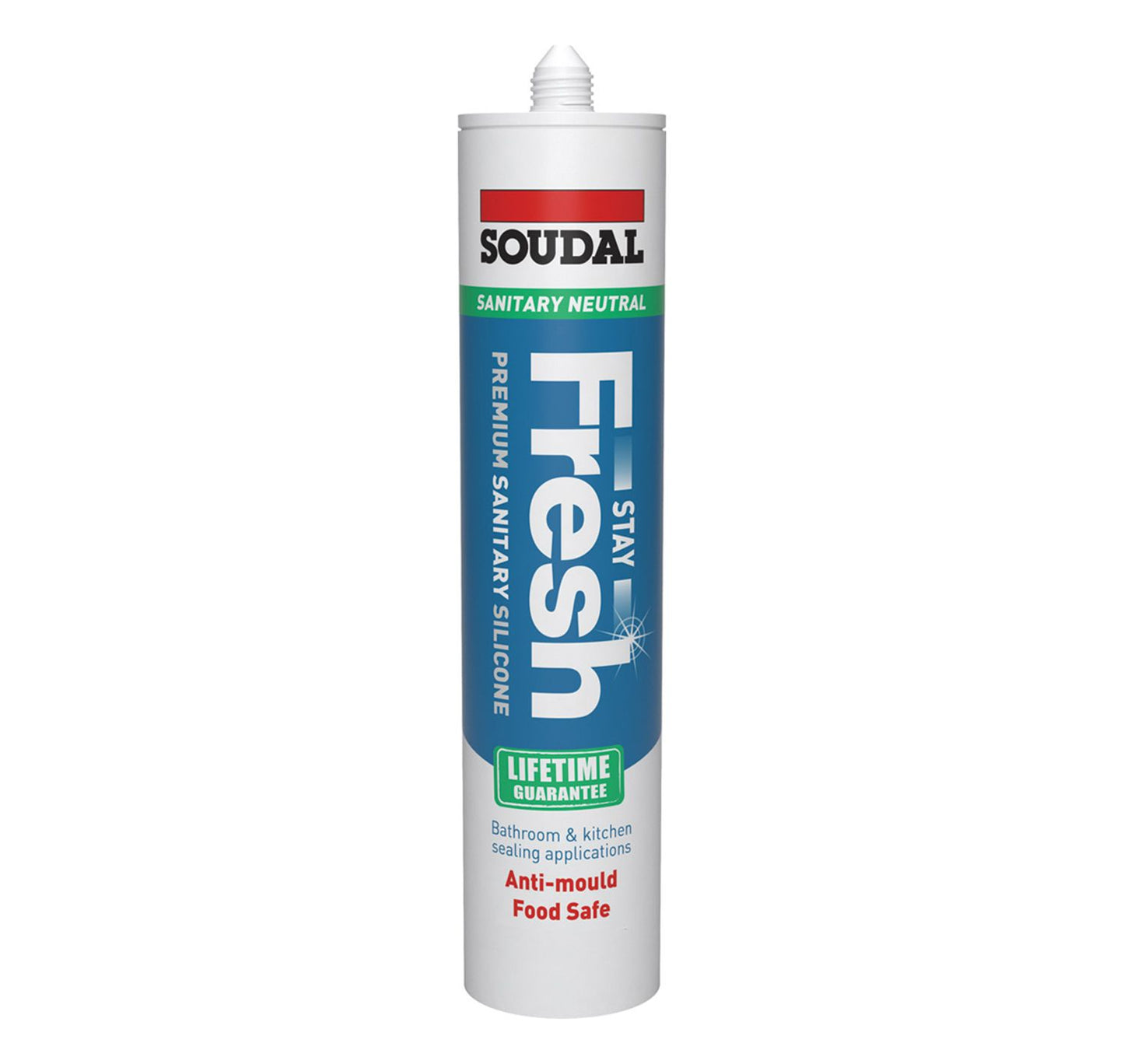 Soudal Clear Stay Fresh Anti-Mould Silicone Sealant - 300ml