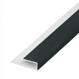 Anthracite Grey Woodgrain Board Clip - Length 5m x Width 25mm