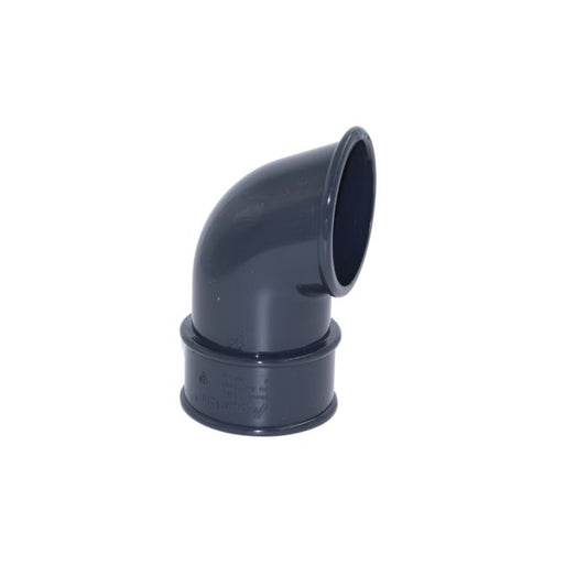 Aquaflow Anthracite Grey Round Guttering Downpipe Shoe - 112mm