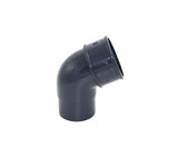 Aquaflow Anthracite Grey Round Guttering 112° Downpipe Offset Bend - 112mm