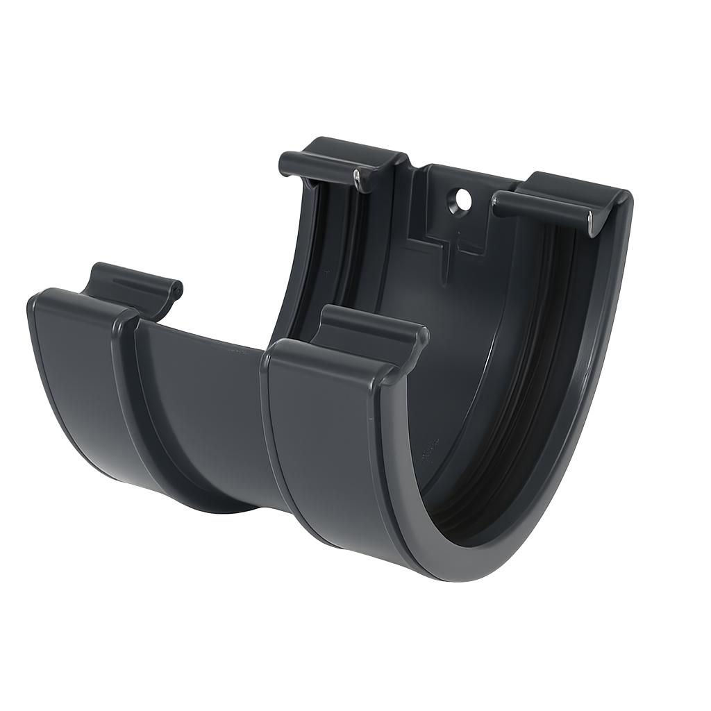 Aquaflow Anthracite Grey Deepflow Guttering Union Bracket - 114mm