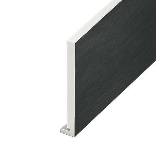 Anthracite Grey Woodgrain Standard Fascia Euroboard - Length 5m x Width 150mm