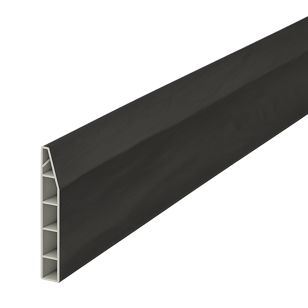 Anthracite Grey Skirting Board Chamfered - Length 5m x Width 100mm