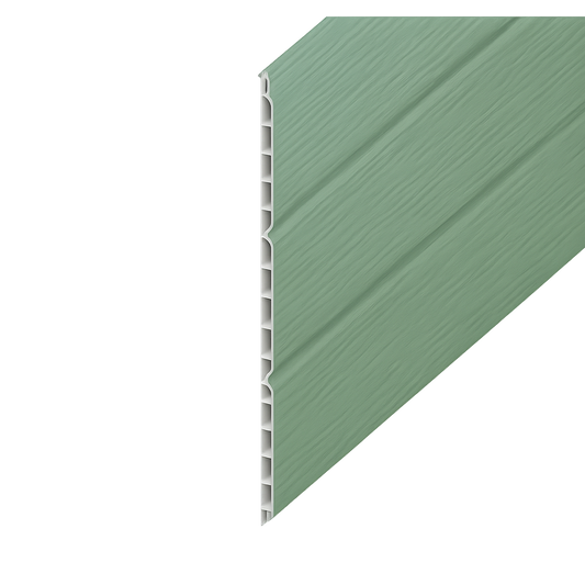 Chartwell Green Woodgrain Hollow Soffit Board - Length 5m x Width 300mm