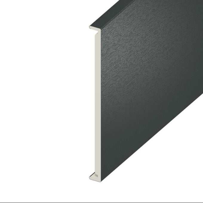 Anthracite Grey Woodgrain Double Edged Fascia Board - Length 5m x Width 350mm