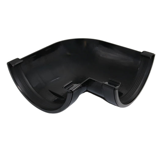 Aquaflow Black Commercial Guttering 90° Angle - 170mm