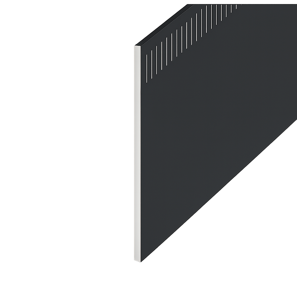 Anthracite Grey Smooth 10mm Airspace Eurosoffit Board - Length 5m x Width 150mm