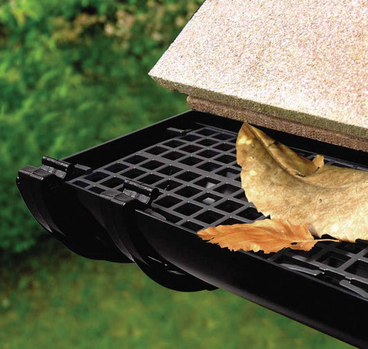 Aquaflow Black Gutter Protection Guard - Length 5m
