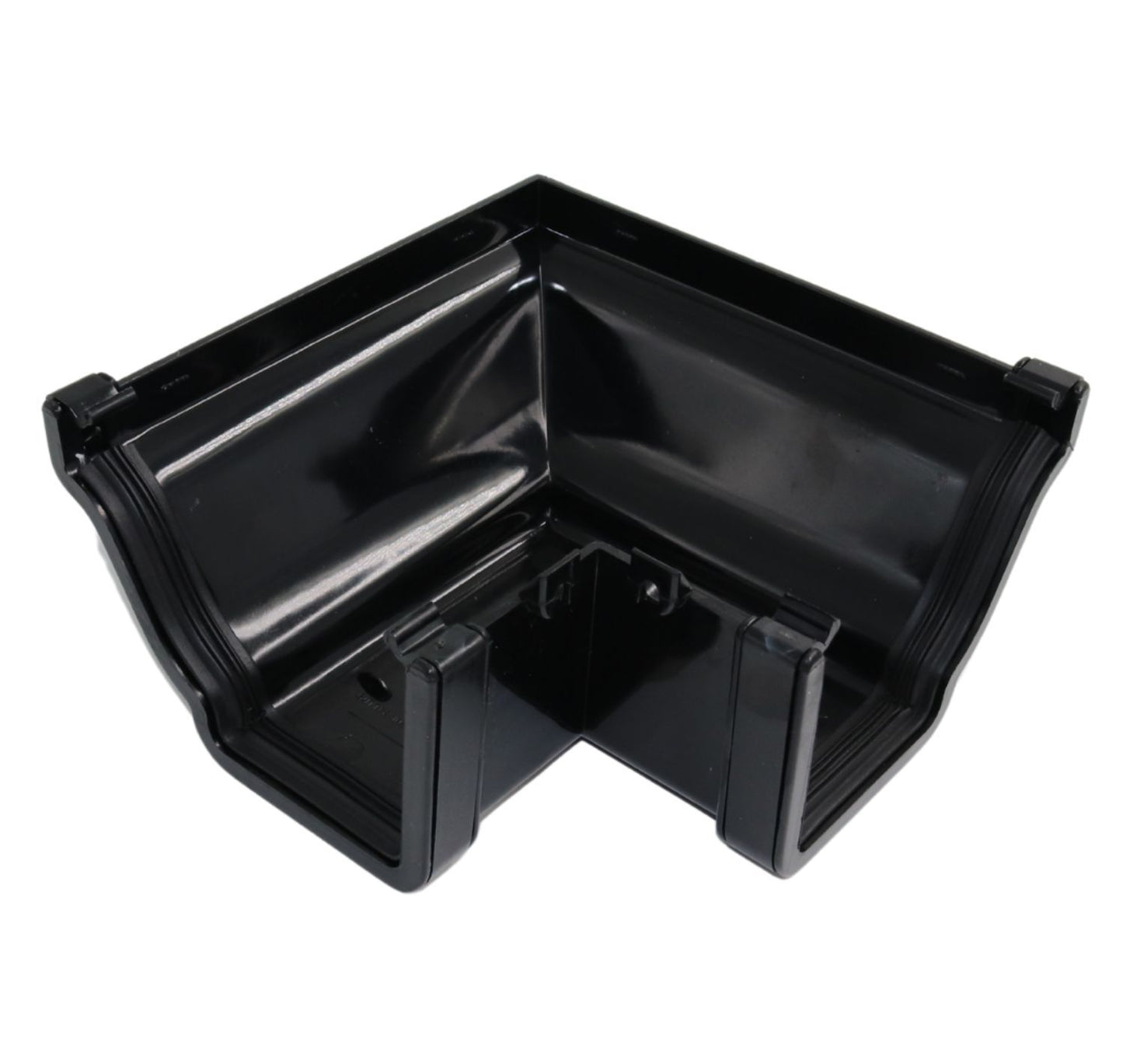 Aquaflow Black Ogee Guttering 90° External Angle - 135mm