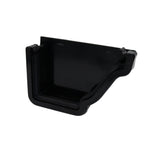 Aquaflow Black Ogee Guttering External Right Hand Stop-end - 135mm