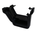 Aquaflow Black Ogee Guttering Square Gutter Adaptor Left Hand - 135mm