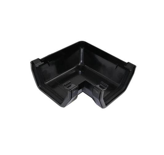 Aquaflow Black Square Guttering 90° Angle - 114mm