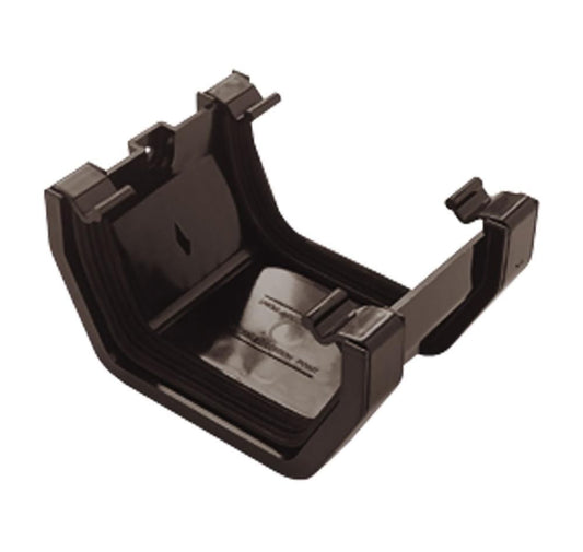 Aquaflow Black Square Guttering Union Bracket - 114mm