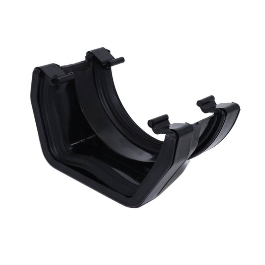 Aquaflow Black Square To Round Guttering Adaptor - 114mm