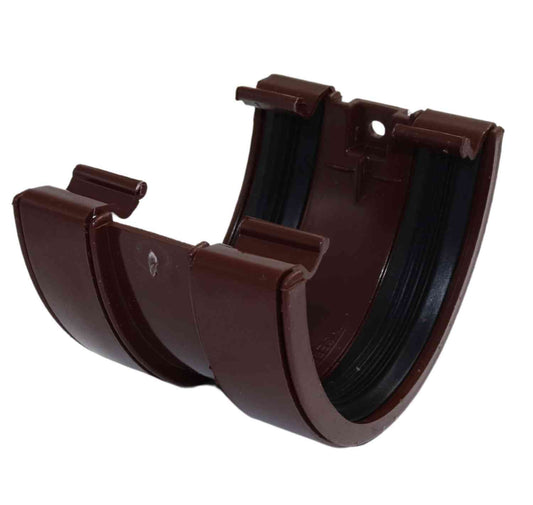 Aquaflow Brown Deepflow Guttering Union Bracket - 114mm