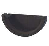 Aquaflow Cast Iron Effect Half Round Guttering External Stop-end - 112mm