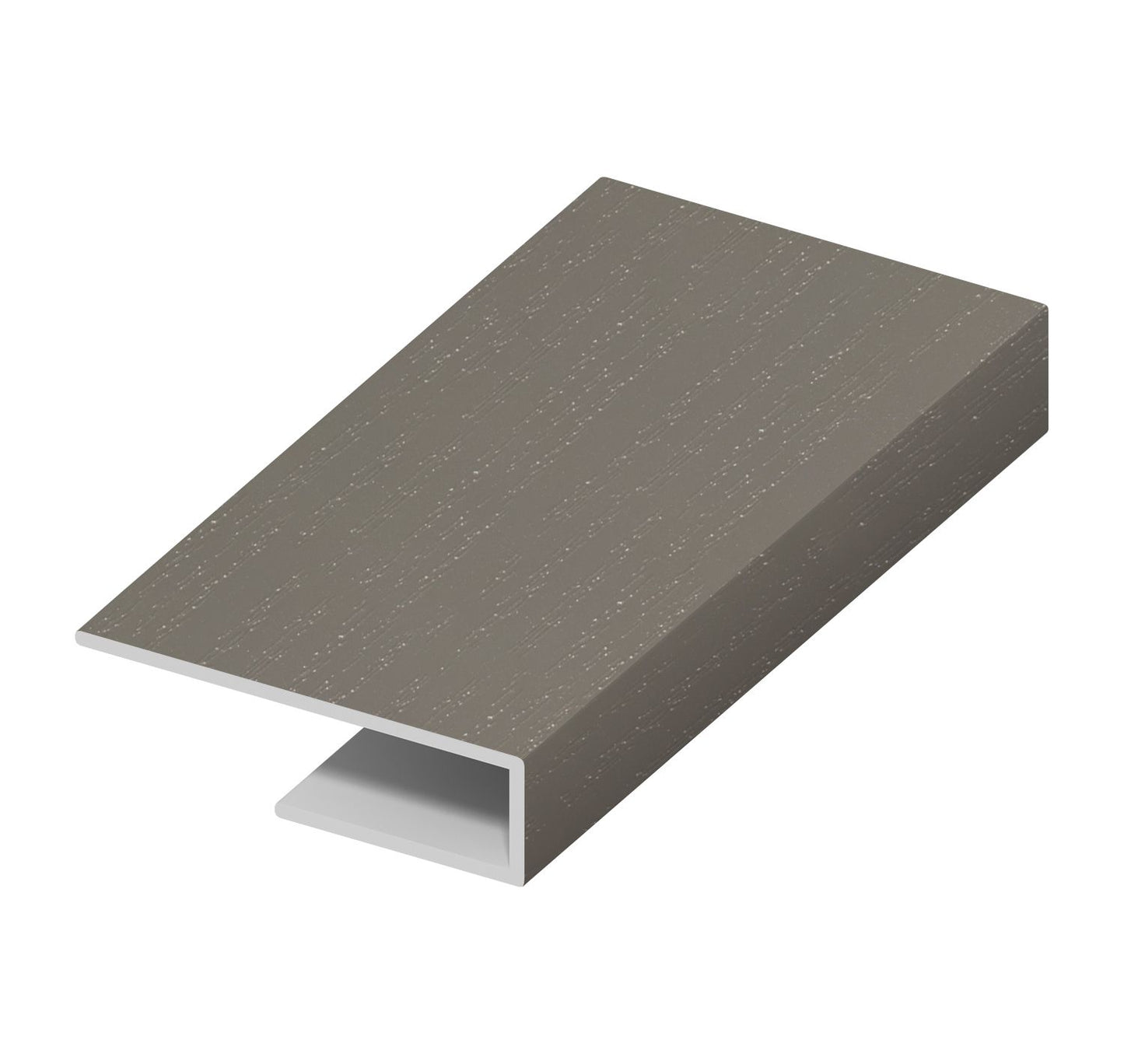Balmoral Grey Woodgrain Board Clip - Length 5m x Width 25mm