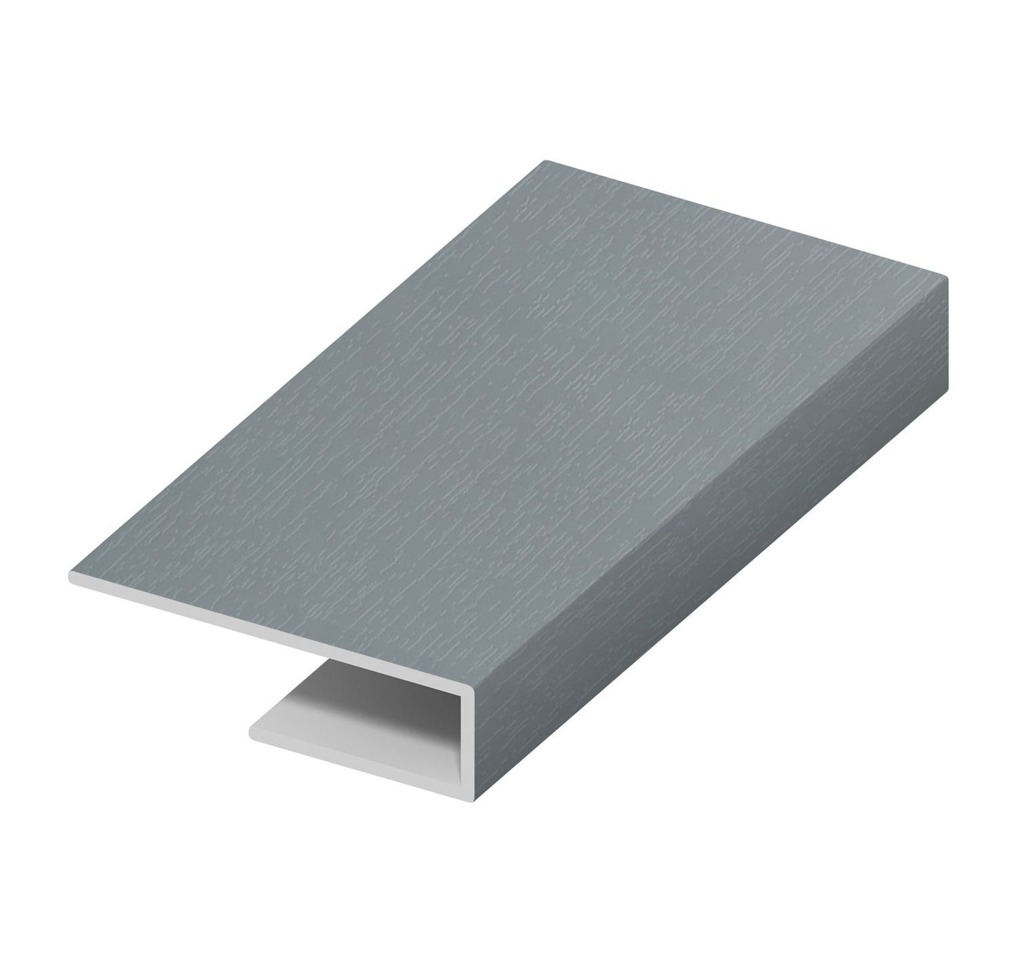 Moondust Grey Woodgrain Board Clip - Length 5m x Width 25mm