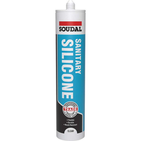 Soudal Trade Sanitary Silicone -  White (290ml)