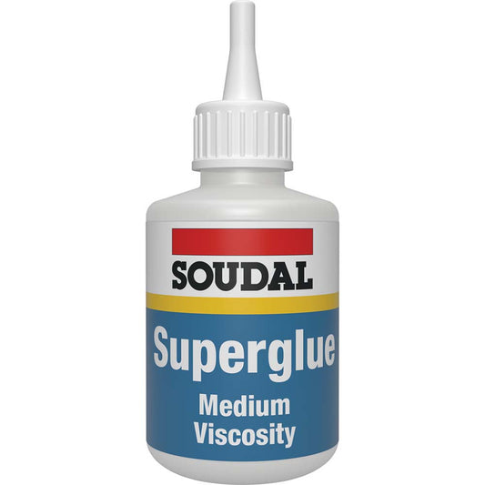 Soudal Medium Viscosity Cyano Acrylate - Clear (50g)