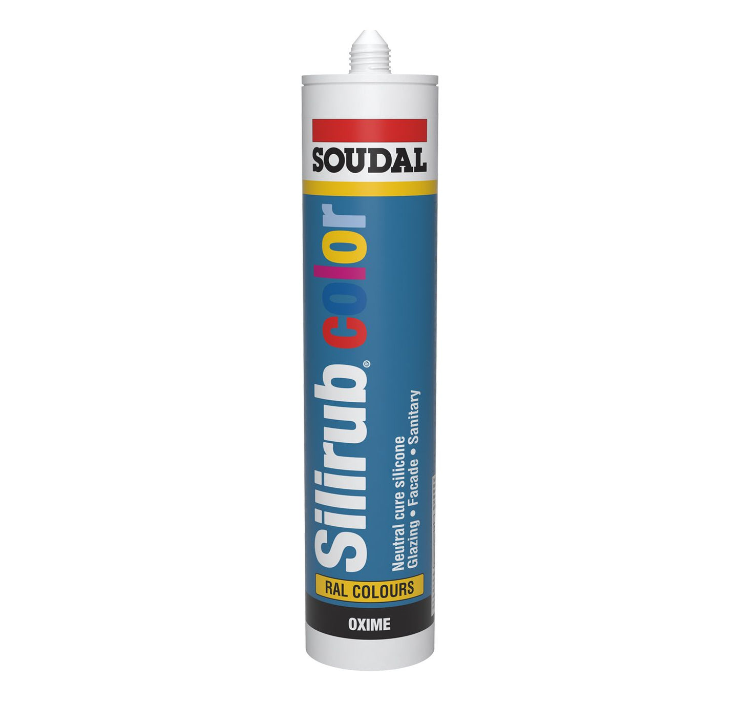 Soudal Window Grey Silirub Colour Neutral Cure Silicone Sealant - 300ml