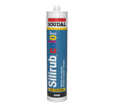 Soudal Window Grey Silirub Colour Neutral Cure Silicone Sealant - 300ml