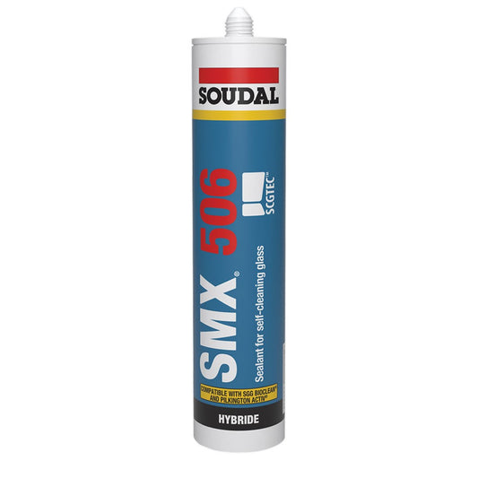 Soudal White SMX 506 Super-Fast Hybrid Polymer Glazing Sealant – 290ml