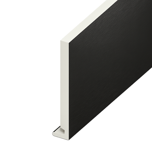 Black Ash Woodgrain Standard Fascia Euroboard - Length 5m x Width 225mm
