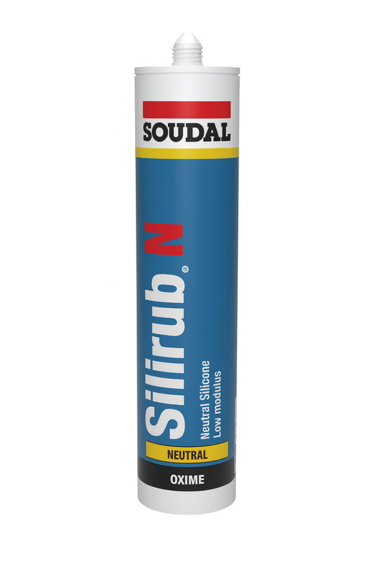 Anthracite Grey Silirub Low Modulus Neutral Cure Silicone Sealant - 300ml Tube
