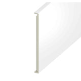 White Smooth Double Edged Fascia Board - Length 5m x Width 450mm