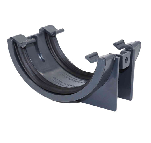 Aquaflow Anthracite Grey Half Round Guttering Union Bracket - 112mm