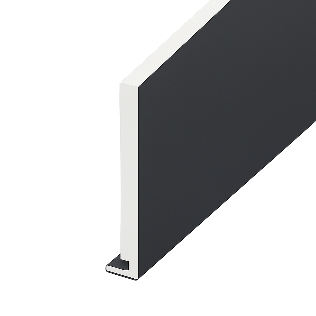 Anthracite Grey Smooth Standard Fascia Euroboard - Length 5m x Width 200mm