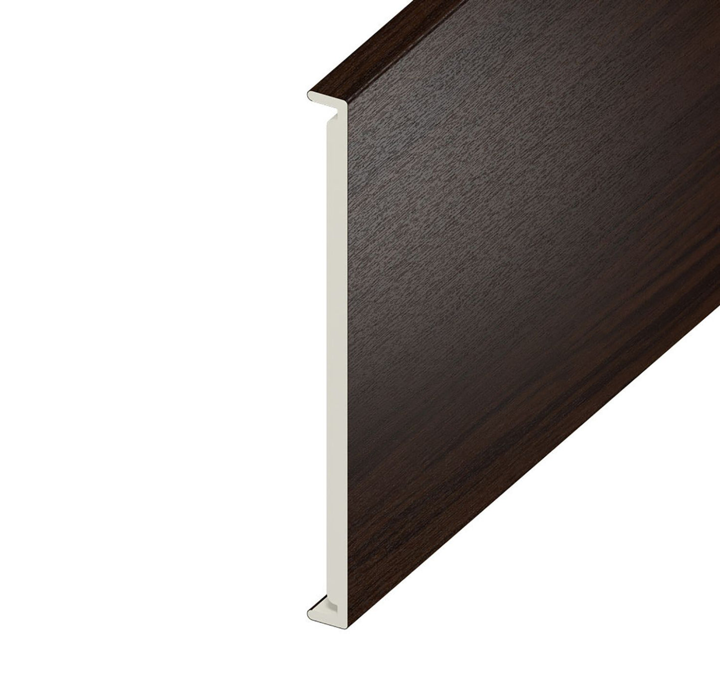Rosewood Woodgrain Double Edged Fascia Board - Length 5m x Width 350mm